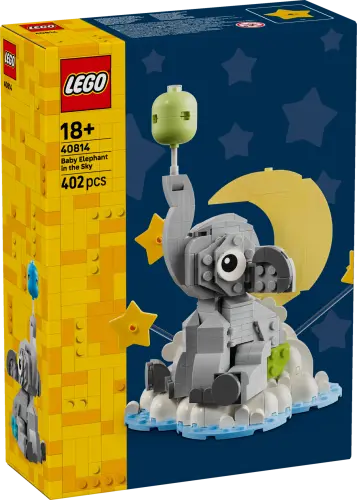 LEGO® Baby Elephant in the Sky Display Gift for New Parents 40814 -  - Fagan Toys