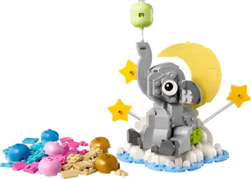 LEGO® Baby Elephant in the Sky Display Gift for New Parents 40814 -  - Fagan Toys