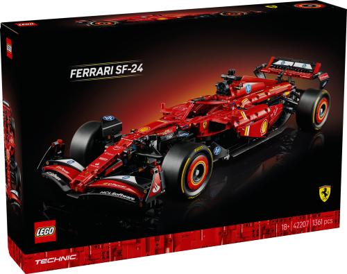LEGO Technic Ferrari SF-24 F1 Car Model Kit for Adults 42207