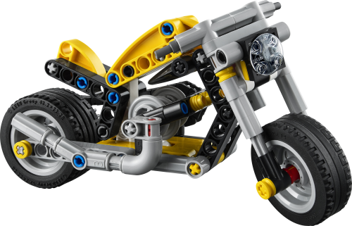 LEGO® Technic™ Yellow Motorcycle Toy Building Set 42225 - Lego - Fagan Toys