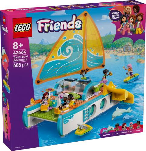 LEGO Friends Travel Boat Adventure Building Kit Role-Play Toy 42664