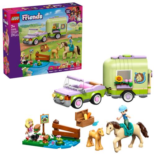 LEGO Friends Horse & Baby Foal Trailer Toy Set 42695