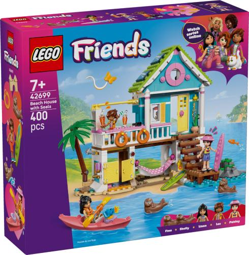 LEGO Friends Beach House with Seals Building Kit 42699