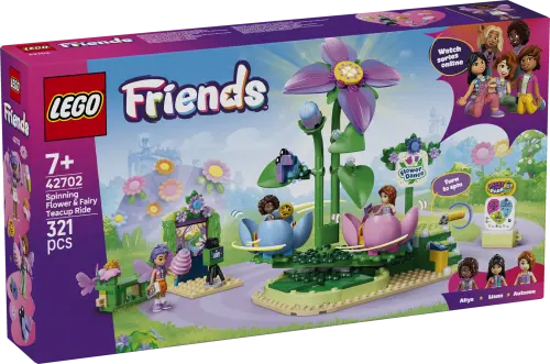 LEGO® Friends Spinning Flower & Fairy Teacup Ride Toy 42702 -  - Fagan Toys