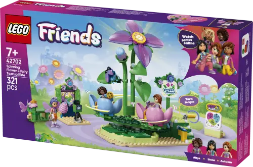 LEGO® Friends Spinning Flower & Fairy Teacup Ride Toy 42702 -  - Fagan Toys