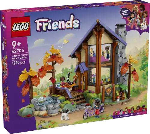 LEGO® Friends Cozy Fall Forest Cabin Building Toy 42705 -  - Fagan Toys