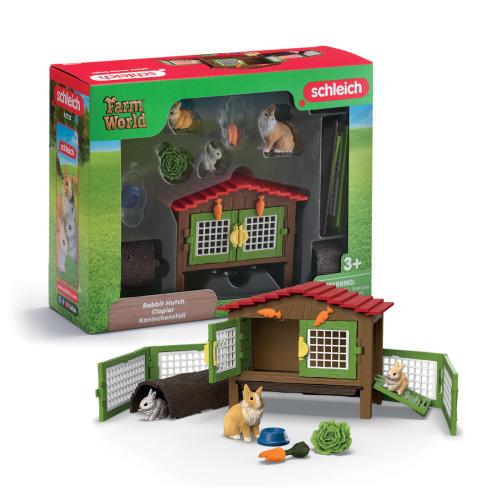 Schleich Farm World Rabbit Hutch Playset 42728