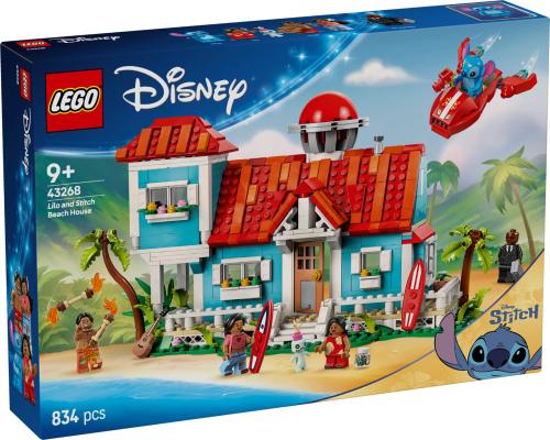LEGO Disney Lilo and Stitch Beach House Building Kit Playset 43268