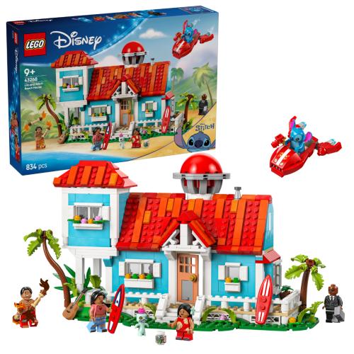 LEGO Disney Lilo and Stitch Beach House Building Kit Playset 43268