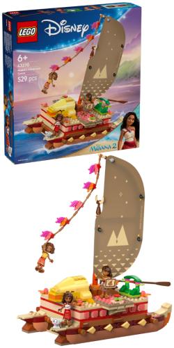 LEGO Disney Moana’s Adventure Canoe Fantasy Toy Model Kit 43270