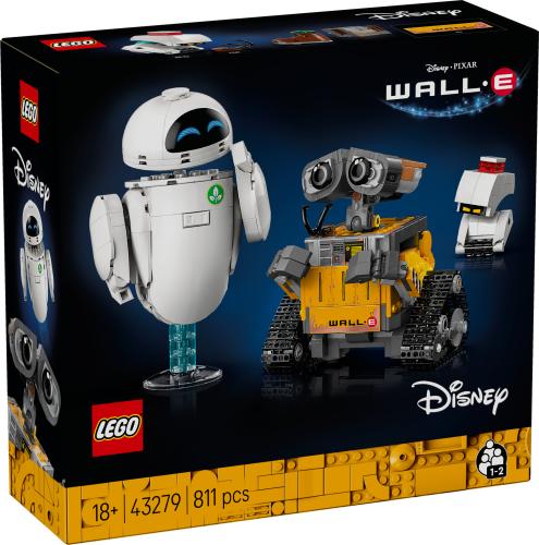 LEGO Disney and Pixar WALL-E and EVE Animated Film Building Set 43279