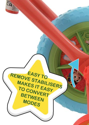 Cocomelon 2-in-1 10 Training Bike -  - Fagan Toys