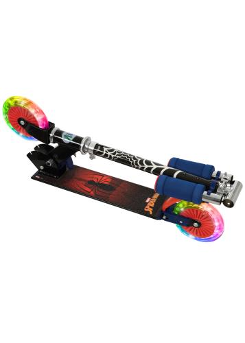 Spiderman Kids Folding Inline Scooter With Motion-Activated Light-Up LED Wheels -  - Fagan Toys
