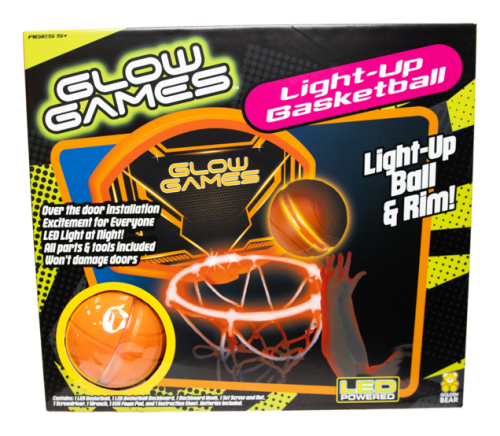 Glow Games Light-Up Basketball Hoop Set