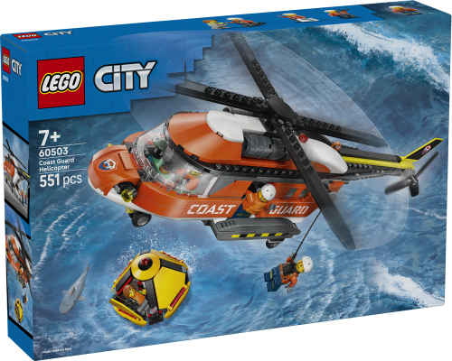 LEGO City Coast Guard Helicopter Toy Building Set 60503