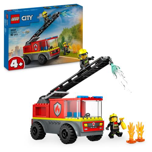 LEGO City Fire Ladder Truck, Firefighter Toy Vehicle Gift for Kids 60463