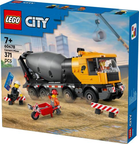 LEGO City Cement Mixer Construction Toy for Kids 60478