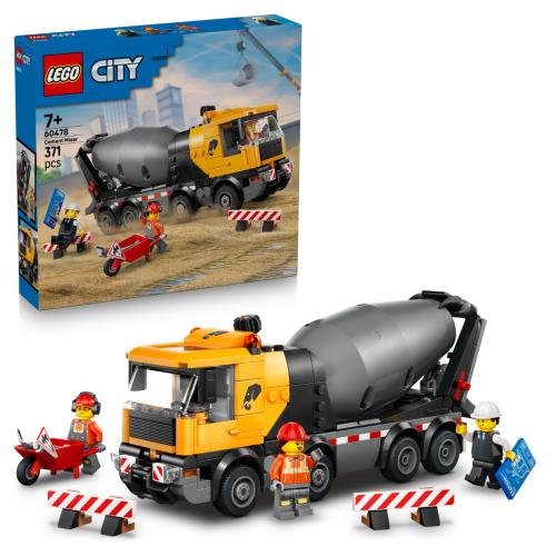 LEGO City Cement Mixer Construction Toy for Kids 60478