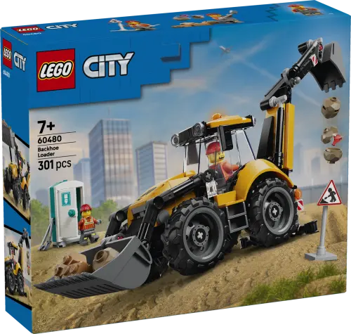 LEGO® City Yellow Backhoe Loader - Construction Toy 60480 -  - Fagan Toys