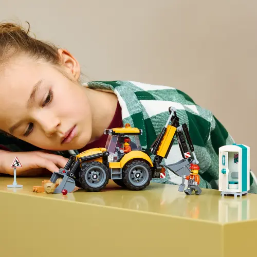 LEGO® City Yellow Backhoe Loader - Construction Toy 60480 -  - Fagan Toys