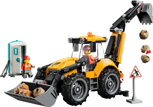 LEGO® City Yellow Backhoe Loader - Construction Toy 60480 -  - Fagan Toys