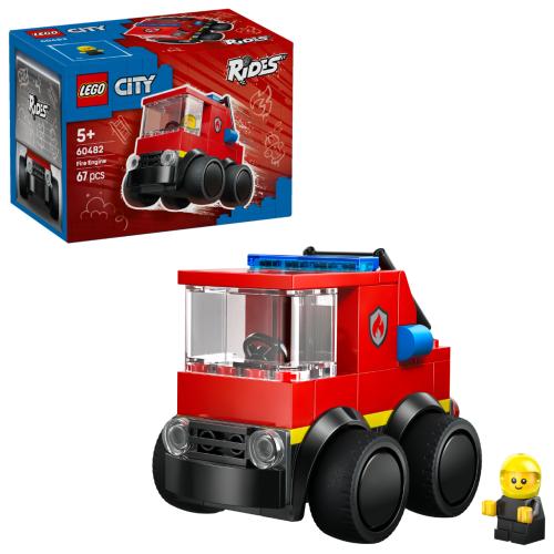 LEGO City Rides – Fire Truck Toy Building Set 60482