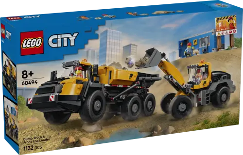 LEGO® City Dump Truck & Front End Loader - Construction Toy 60494 -  - Fagan Toys