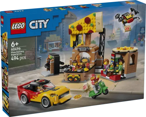 LEGO® City Pizza Delivery Experience with Vehicles - 60496 -  - Fagan Toys