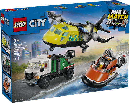 LEGO City Airplane, Service Truck & Hovercraft Remix 60505 -  - Fagan Toys