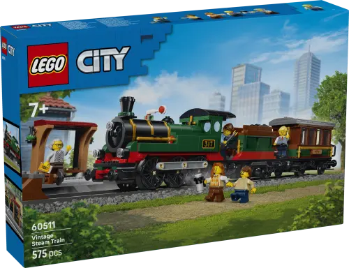 LEGO® City Vintage Steam Train - Toy Building Set 60511 -  - Fagan Toys