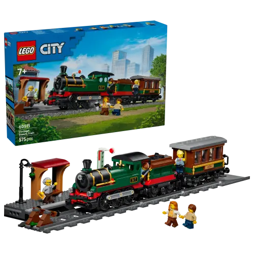 LEGO® City Vintage Steam Train - Toy Building Set 60511