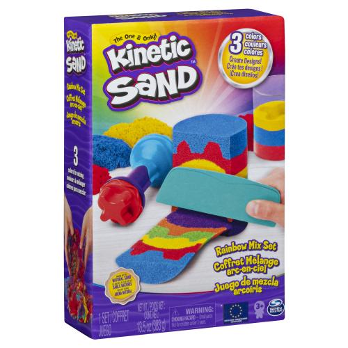 Kinetic Sand Rainbow Mix Set with Tools