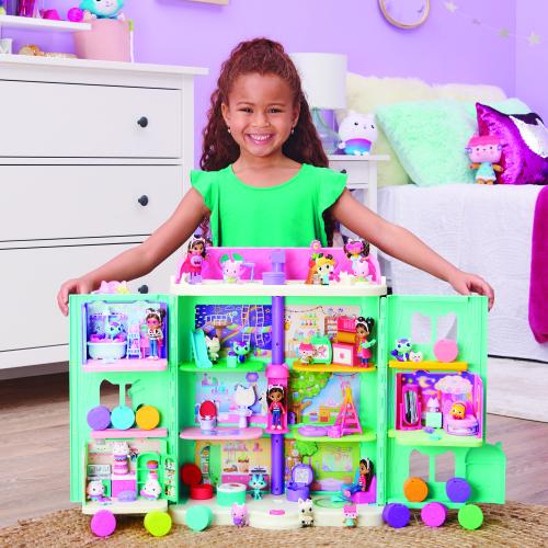 Gabby’s Dollhouse Primp and Pamper Bathroom with MerCat Figure