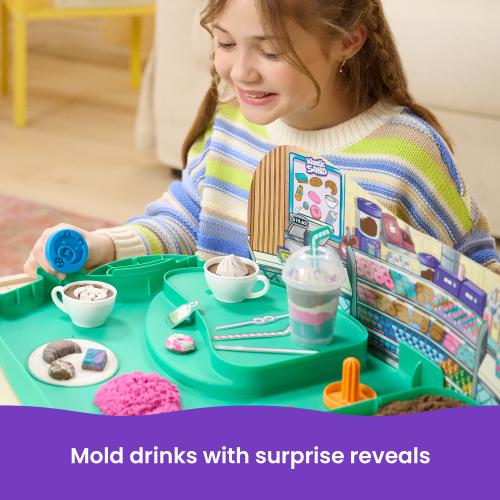 Kinetic Sand Caf\u00e9 Case Portable Bakery Playset