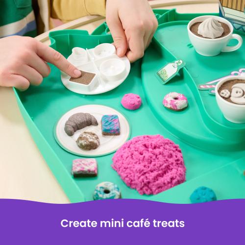 Kinetic Sand Caf\u00e9 Case Portable Bakery Playset