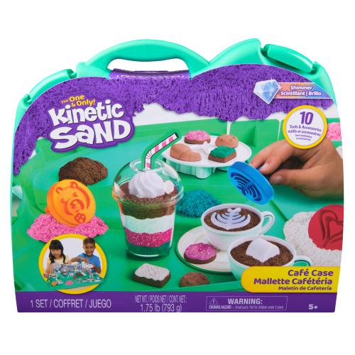 Kinetic Sand Café Case Portable Bakery Playset
