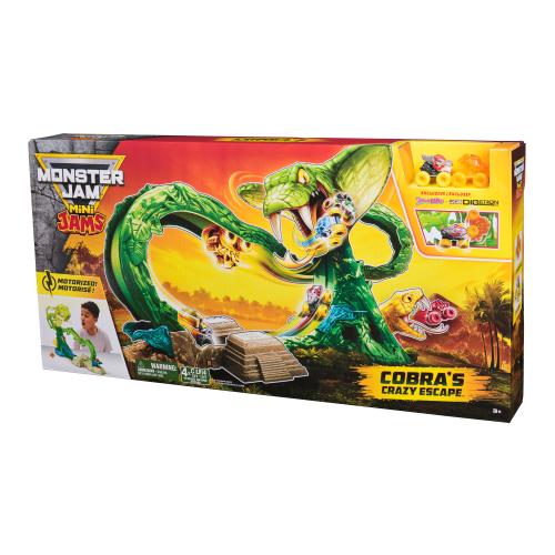 Monster Jam Cobra\u2019s Crazy Escape Playset with Truck