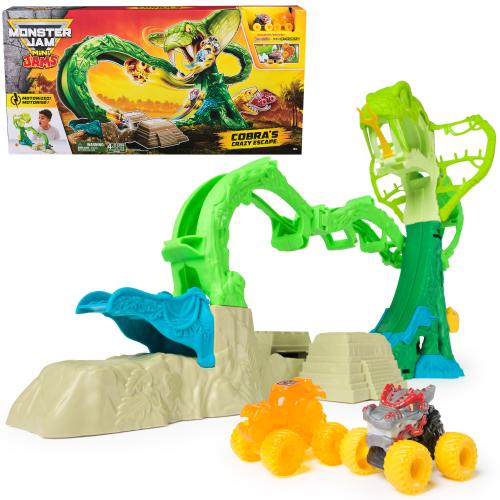 Monster Jam Cobra\u2019s Crazy Escape Playset with Truck