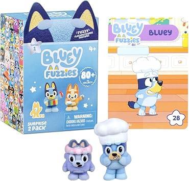 Bluey Fuzzies: Blind Bag 2 Figure Pack Assortment