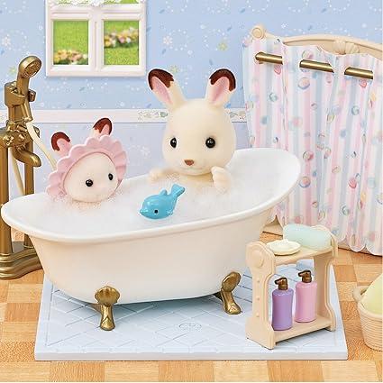 Sylvanian Families House Furniture Bath and Shower Set