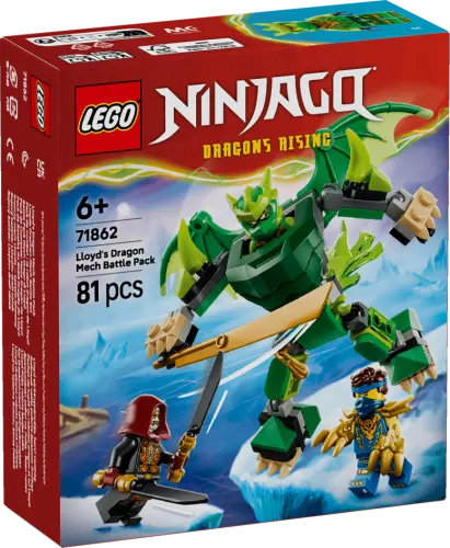 LEGO® NINJAGO® Lloyd’s Dragon Mech Battle Pack Toy 71862 -  - Fagan Toys