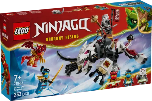 LEGO® NINJAGO® Zilvar and Grimtak the Dragon Beast 71863 -  - Fagan Toys