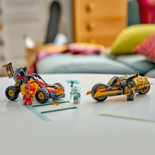 LEGO NINJAGO Kai and Cole\u2019s Combiner Vehicles Toy 71864