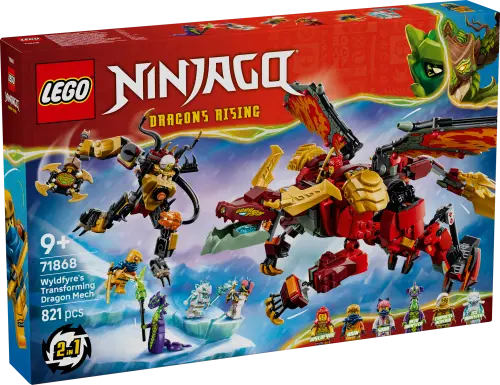 LEGO NINJAGO Wyldfyre's Transforming Dragon Mech 71868