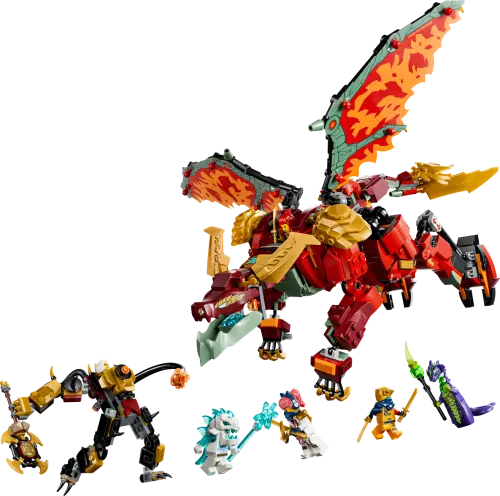 LEGO NINJAGO Wyldfyre's Transforming Dragon Mech 71868