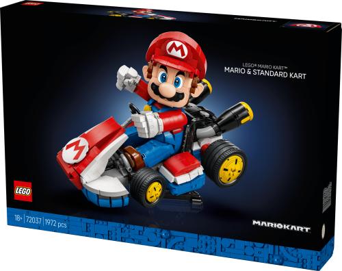LEGO Super Mario™: Mario Kart™ – Mario & Standard Kart, Collectible Model 72037