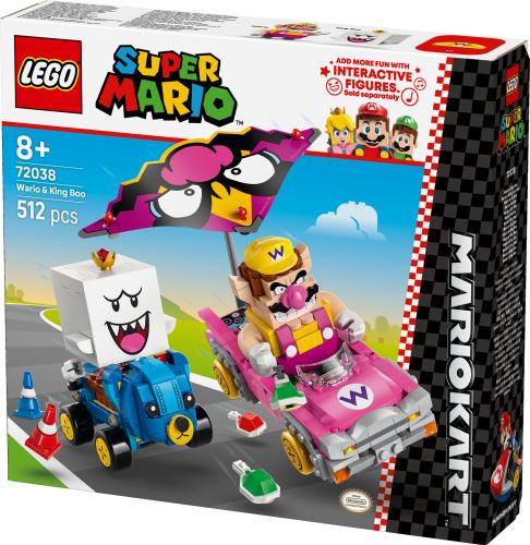 LEGO  Super Mario : Mario Kart  – Wario & King Boo Figures and 2 Karts 72038