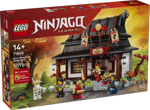 LEGO NINJAGO Four Weapons Blacksmith 15th Anniversary 71858