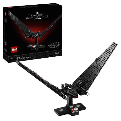 LEGO Star Wars Kylo Ren’s Command Shuttle, Buildable Starship Model Kit 75406
