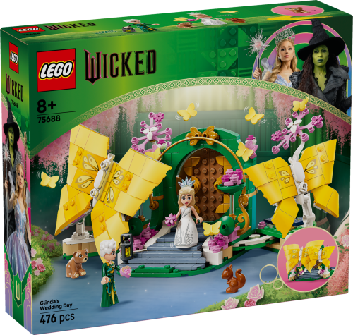 LEGO® Wicked Glinda’s Wedding Day Butterfly Toy for Kids’ Role Play 75688